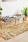 Dreamscape Tribute Modern Rust Runner Rug