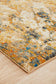 Dreamscape Tribute Modern Rust Runner Rug