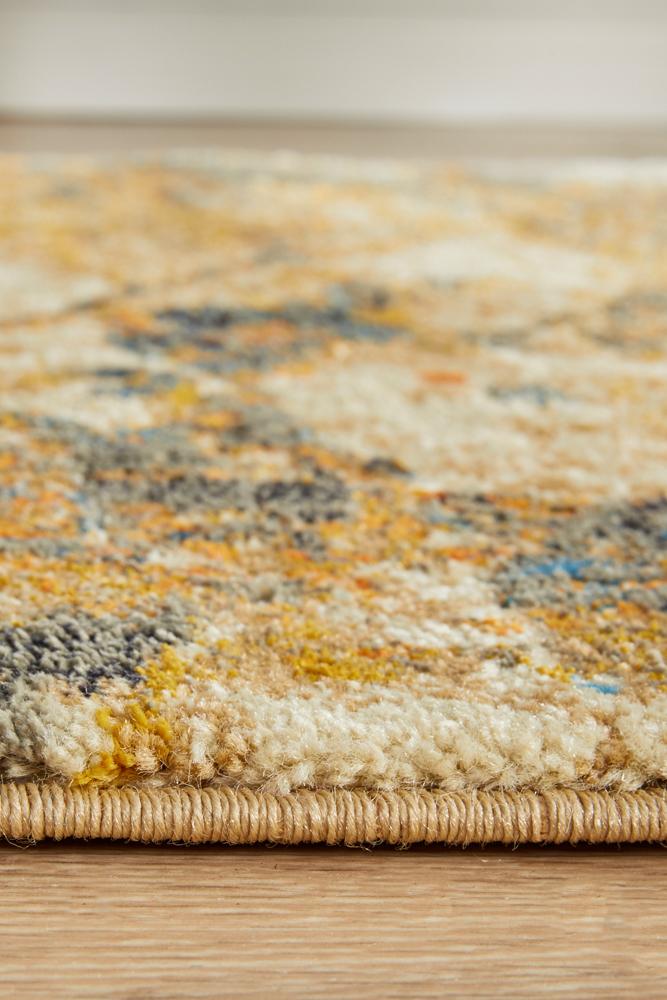 Dreamscape Tribute Modern Rust Runner Rug