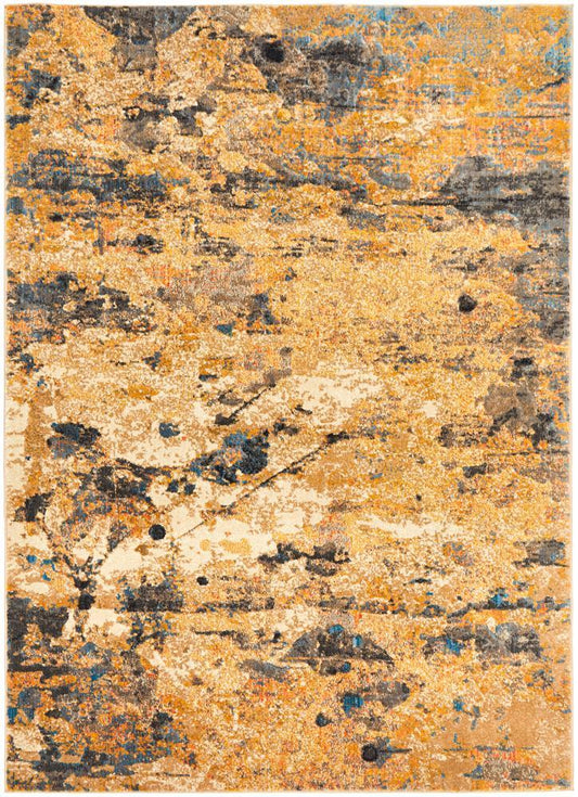 Dreamscape Tribute Modern Rust Rug