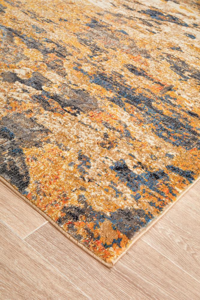 Dreamscape Tribute Modern Rust Rug