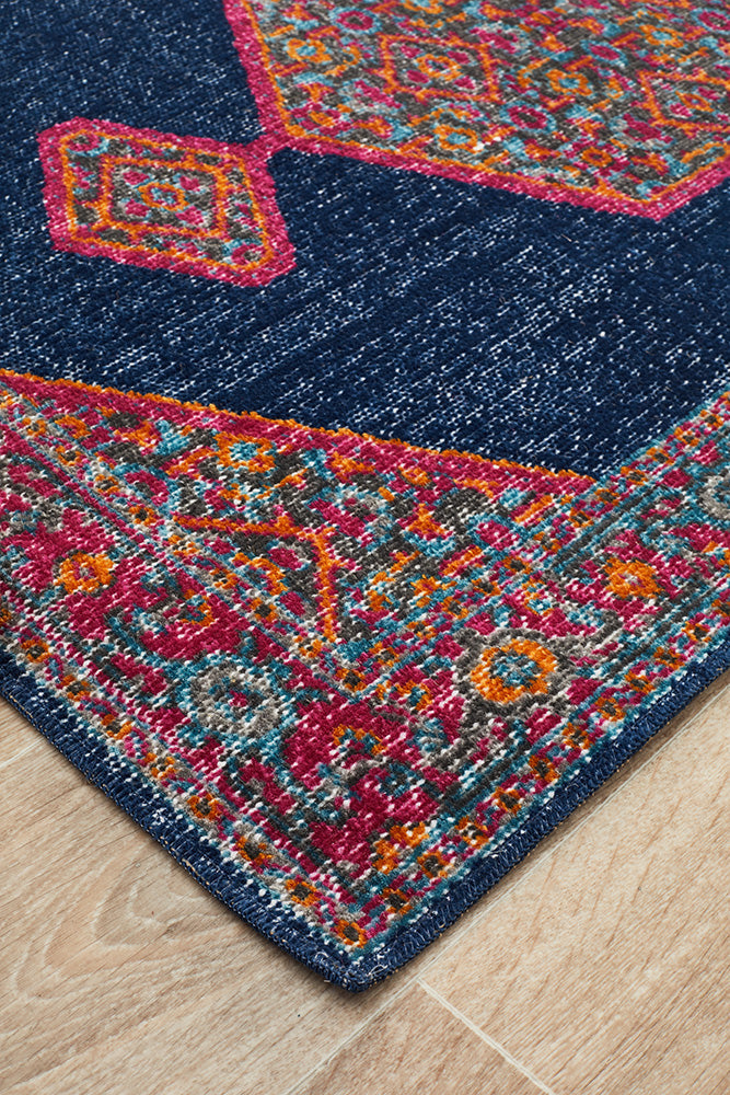 Eternal Whisper Blink Navy Runner Rug