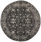 Evoke Estella Charcoal Transitional Round Rug