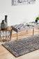 Evoke Estella Charcoal Transitional Runner Rug