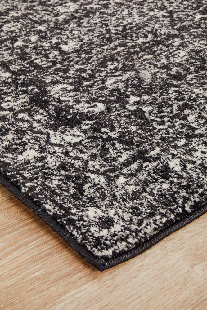 Evoke Estella Charcoal Transitional Runner Rug