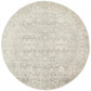 Evoke Shine Silver Transitional Round Rug