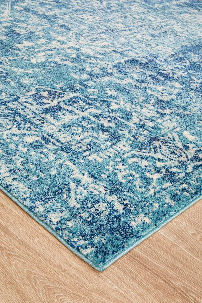 Evoke Muse Blue Transitional Rug