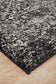 Evoke Scape Charcoal Transitional Runner Rug