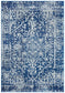 Evoke Contrast Navy Transitional Rug