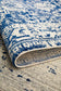 Evoke Horizon White Navy Transitional Rug