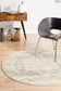 Evoke Dream White Silver Transitional Round Rug