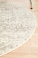 Evoke Dream White Silver Transitional Round Rug