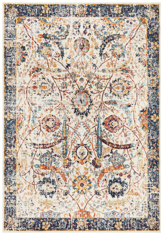 Evoke Peacock Ivory Transitional Rug