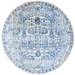 Evoke Frost Blue Transitional Round Rug