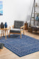 Evoke Artist Navy Transitional Rug