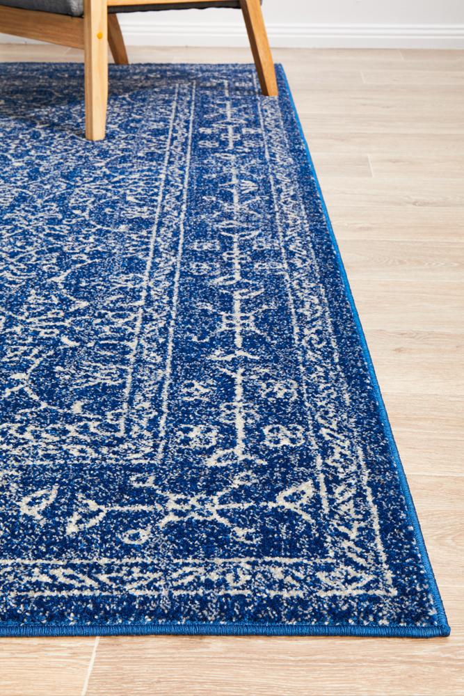 Evoke Artist Navy Transitional Rug