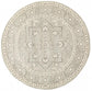 Evoke Silver Flower Transitional Round Rug