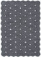 Mellow Rectangle Scalloped Kids Rug Grey: New Arrival