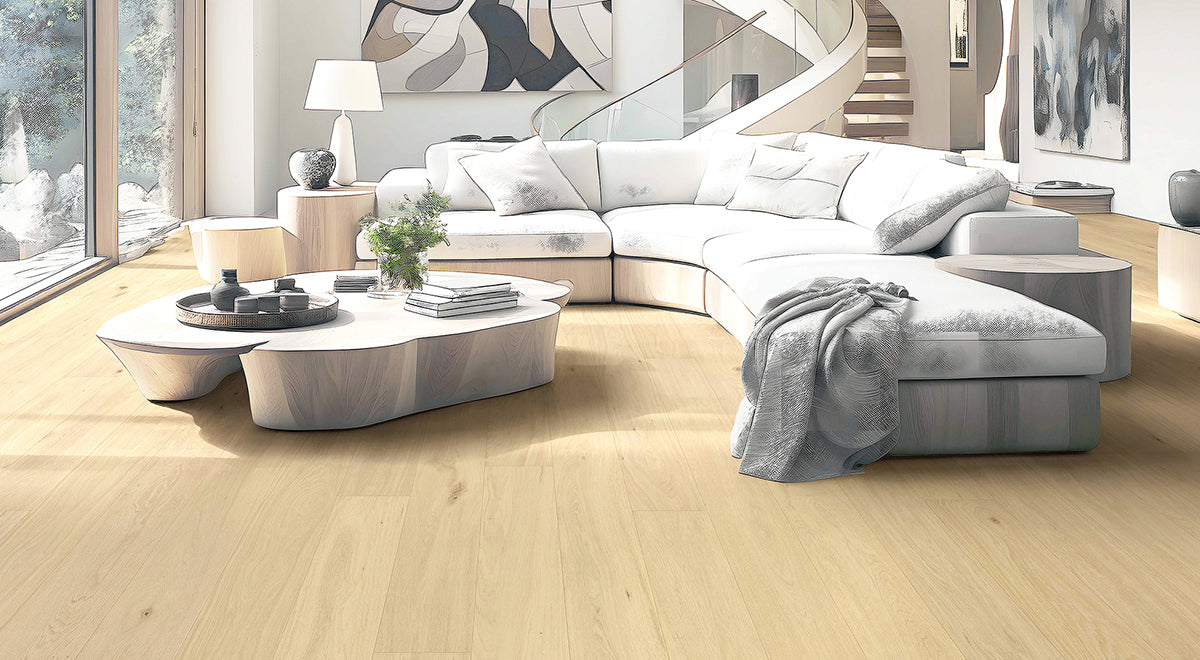 Meadows Engineered Oak 14mm - Pearl Ash – room scene 1