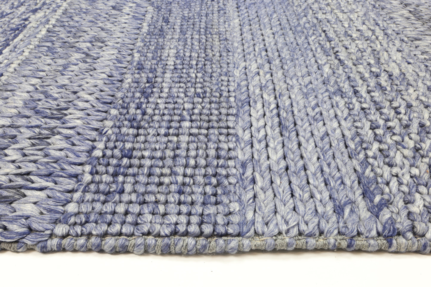 Harlow Grace Blue Wool Blend Rug