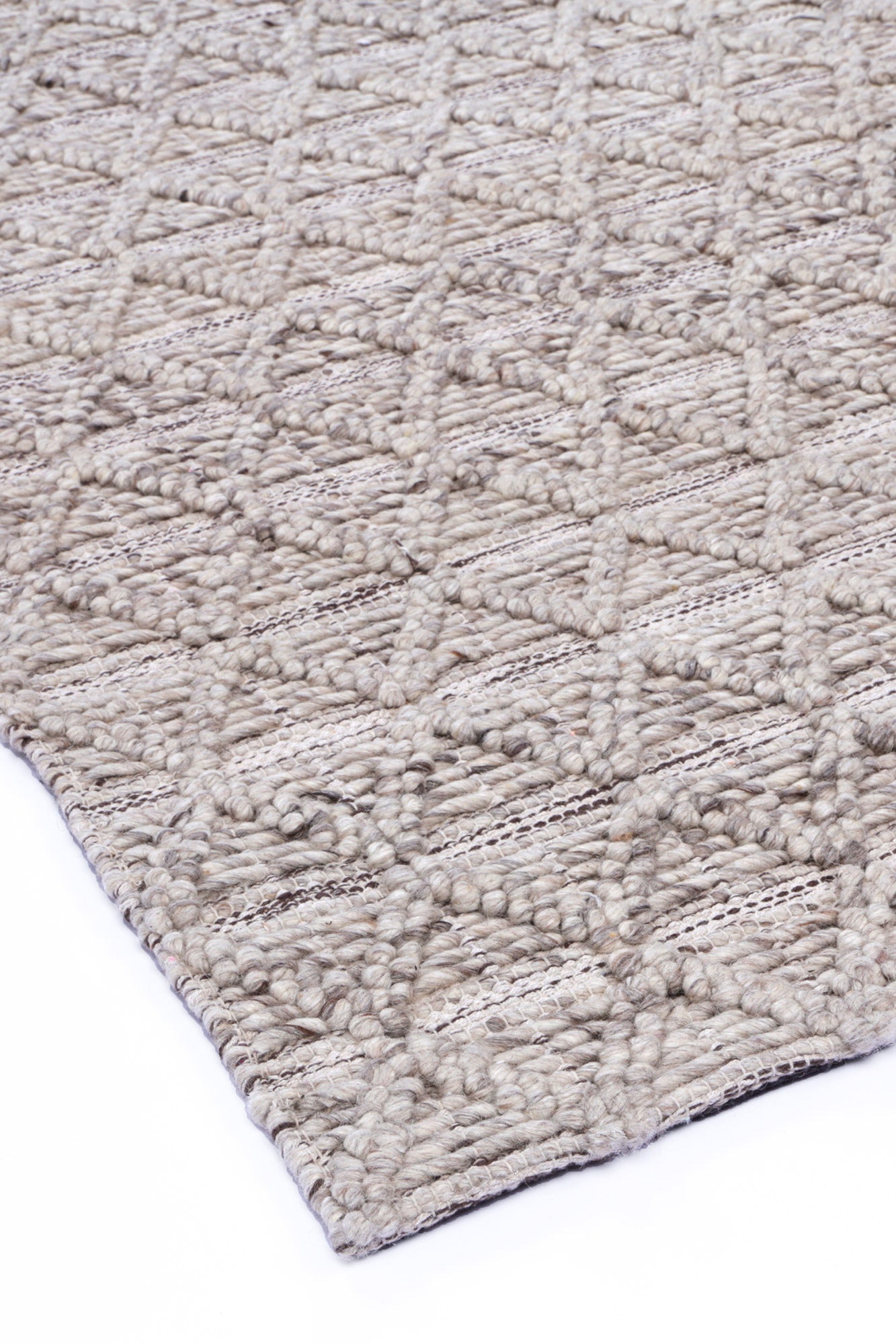 Himalaya Mosaic Tribal Ash Wool Rug