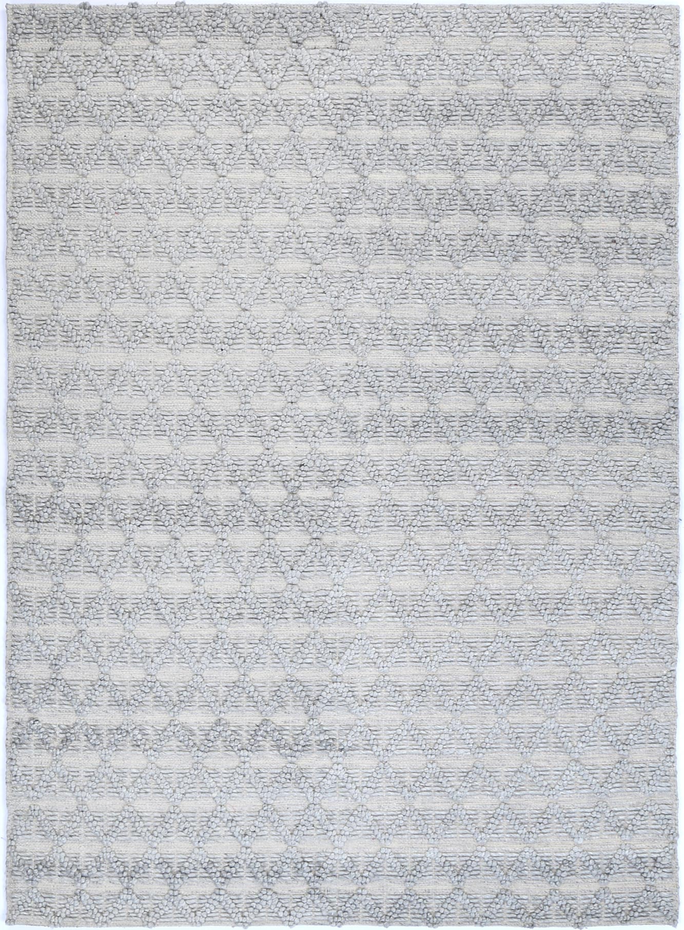 Himalaya Mosaic Tribal Grey Wool Rug