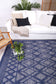 Himalaya Cobblestone Tribal Blue Wool Rug