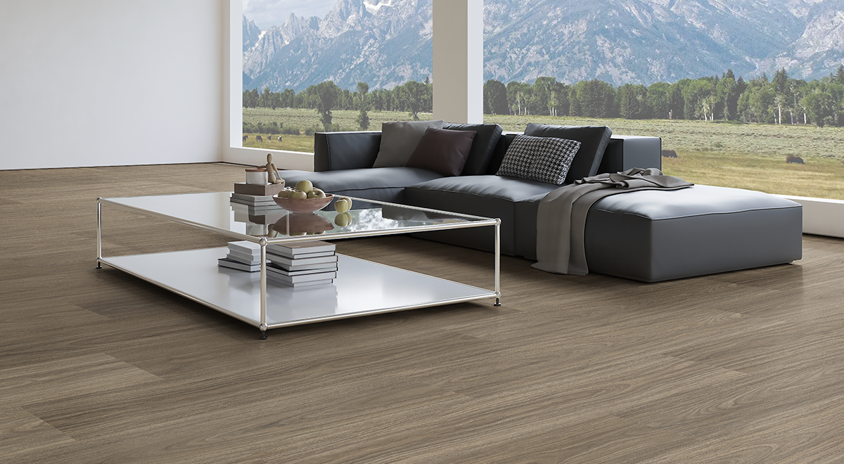 Voyager Vinyl Plank 5mm - Antares Spotted Gum – room scene 1