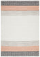 Esha Textured Woven Rug White Peach