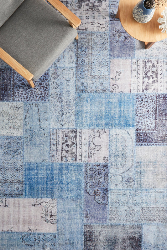 Illusions Patchwork Denim Rug