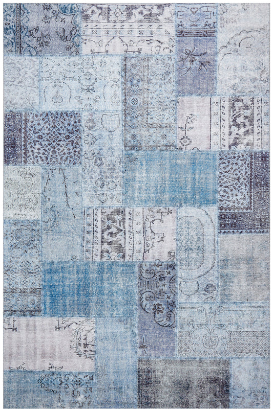 Illusions Patchwork Denim Rug