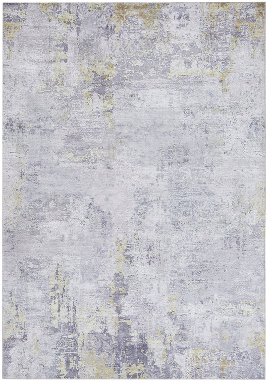 Illusions Abstract Contemporary Gold Rug
