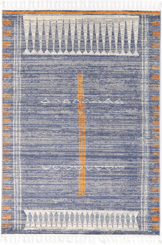 Inca Quito Blue Contemporary Rug