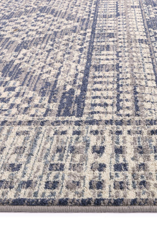 Inca Jauja Blue Contemporary Rug