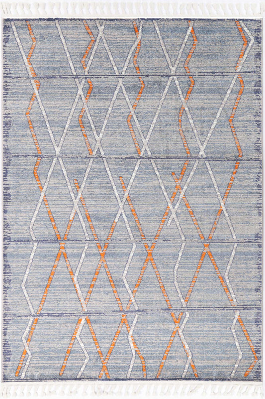 Inca Catarpe Blue Contemporary Rug