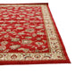 Istanbul Collection Traditional Floral Pattern Red Rug