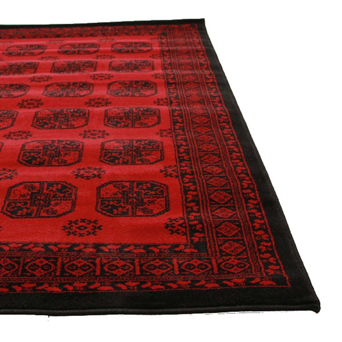 Istanbul Classic Afghan Pattern Runner Rug Red