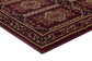 Istanbul Traditional Afghan Design Runner Rug Burgundy Red