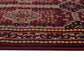 Istanbul Traditional Afghan Design Runner Rug Burgundy Red