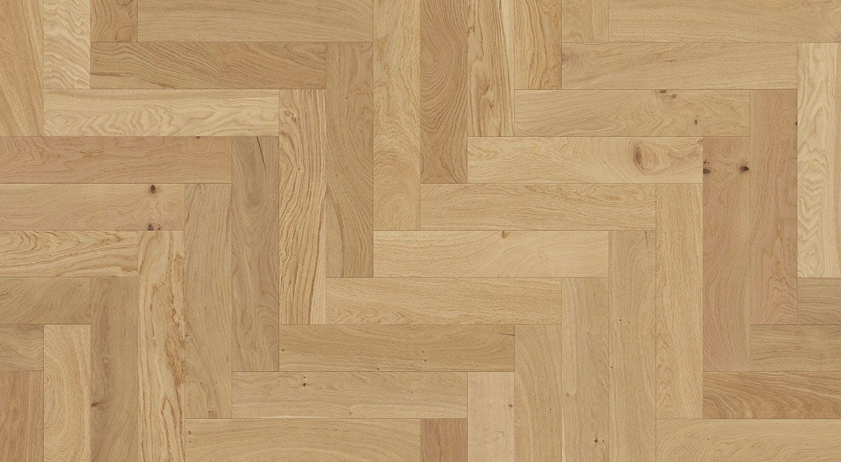 Earthlandia Engineered Oak 14mm - Tundra Herringbone – room scene 2
