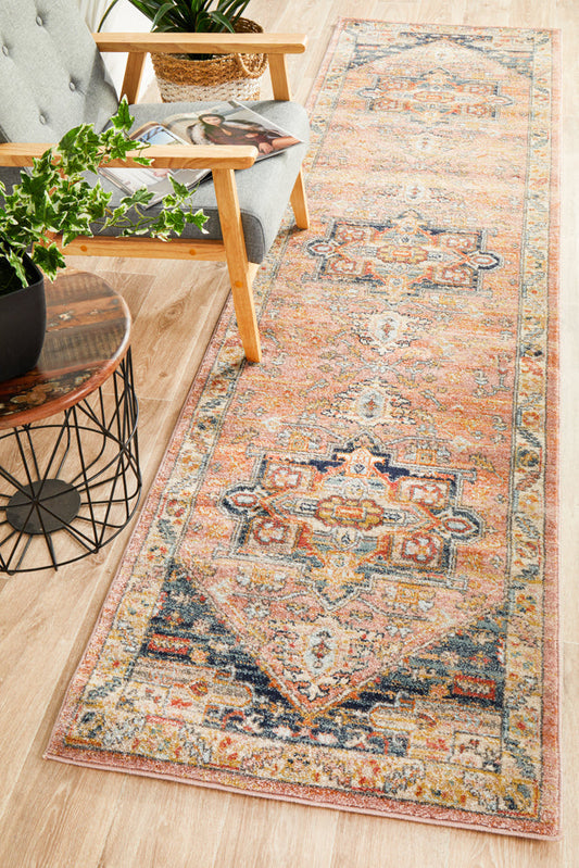 Legacy Emblem Star Salmon Runner Rug
