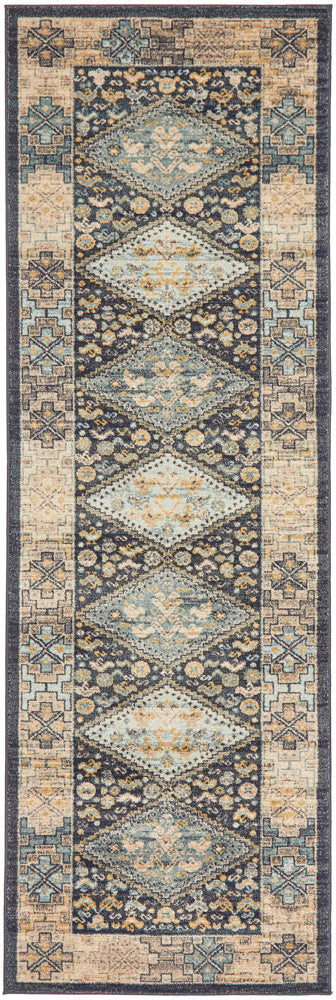 Legacy 857 Navy Runner Rug