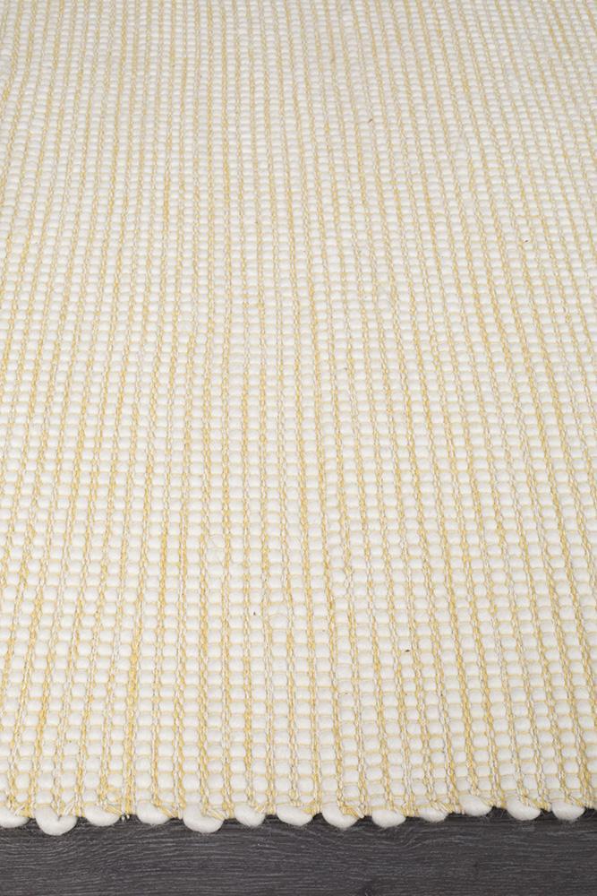 Loft Stunning Wool Yellow Rug