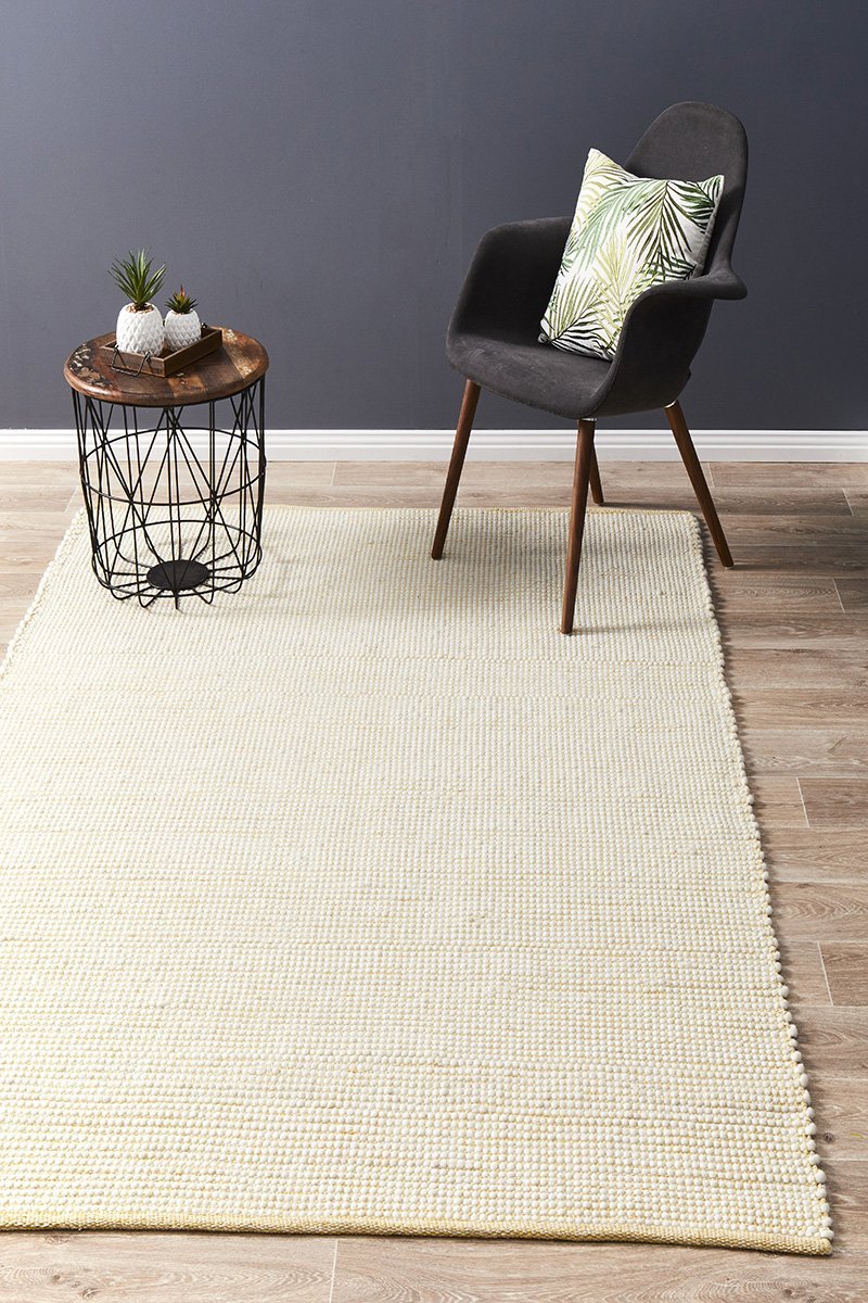 Loft Stunning Wool Yellow Rug