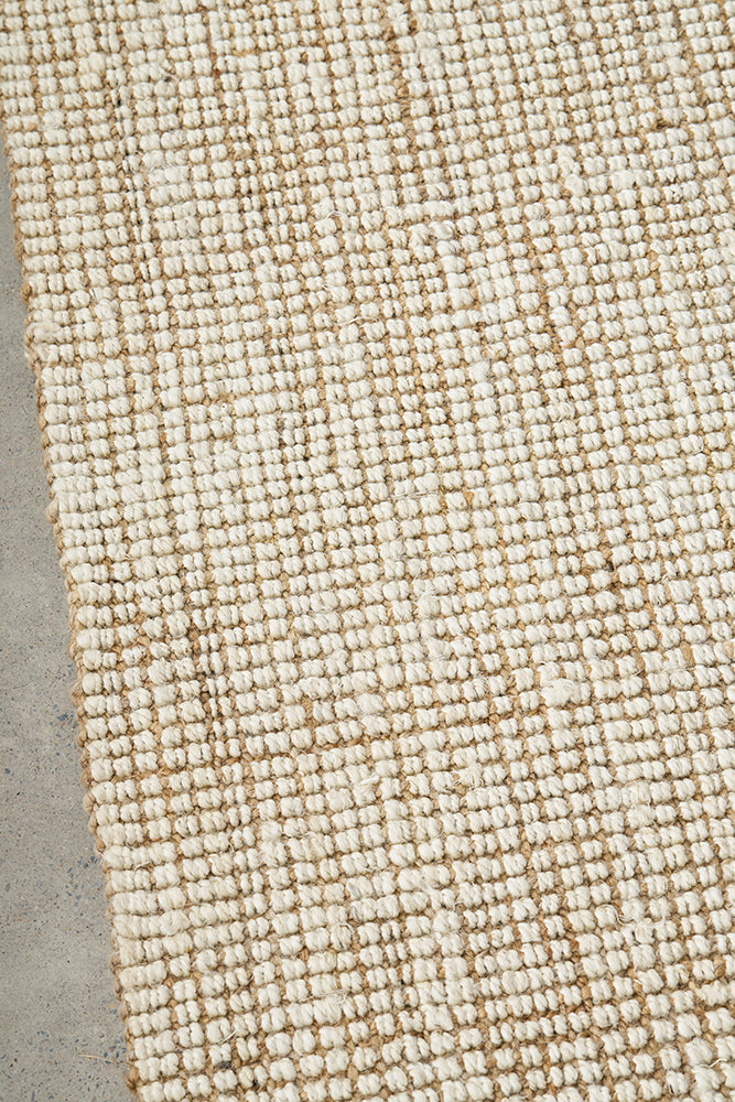 Madras Marlo White Runner Rug