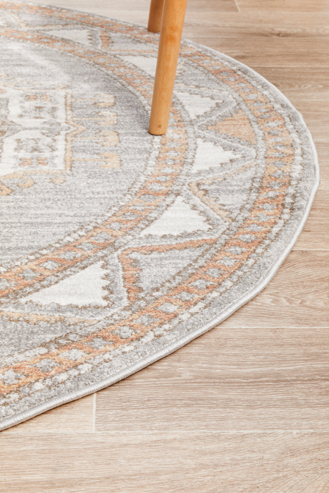 Mayfair Caitlen Grey Round Rug