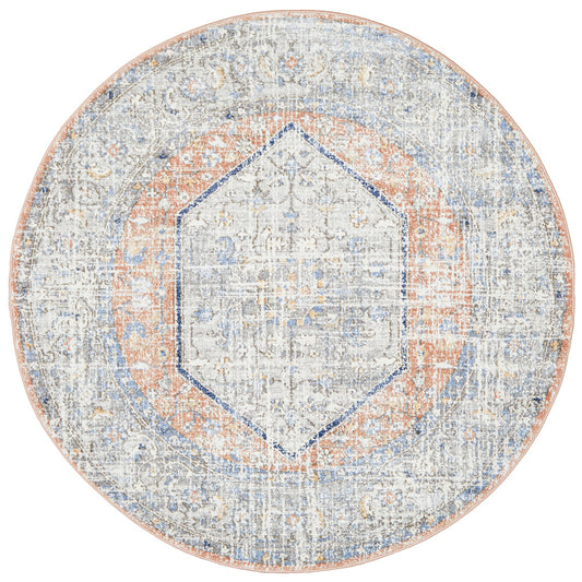 Mayfair Lorissa Peach Round Rug