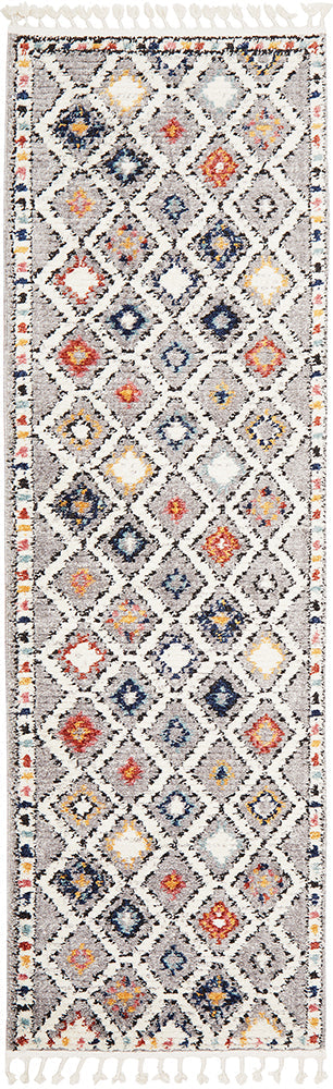 Marrakesh Diamond Grey Rug