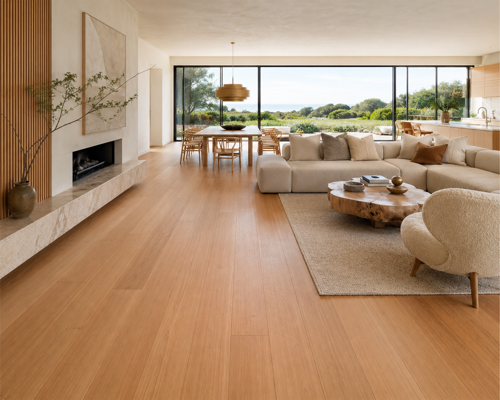 Topdeck Pre-Finished Solid Timber 18mm - Blackbutt – room scene