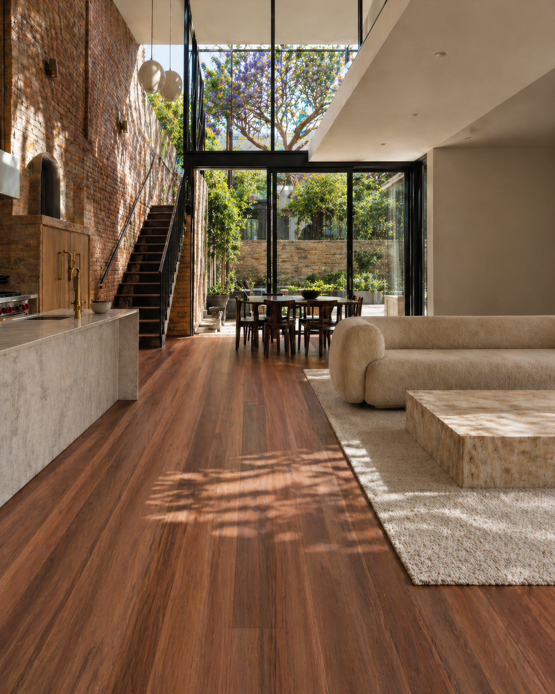 Topdeck Pre-Finished Solid Timber 18mm - Grey Ironbark – room scene